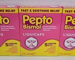 3PK Pepto Bismol Liquicaps ~ 24 Liquicaps Each ~ EXP 08/25 ~ FAST SHIPPING! - $29.70