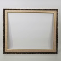 Vintage 19&quot;x23&quot; Painted Gold Wood Ornate Picture Frame - £97.37 GBP