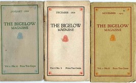 3 Bigelow Magazine November &amp; December 1915 January 1916 Bigelow Hartfor... - $30.69