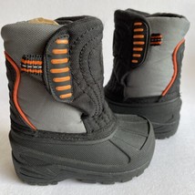 Boys Champion C9 Target Snow Boots Thermolite Size 5 Black - Gray - £5.11 GBP