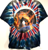 The Moody Blues Vintage 1996 Time Traveler Tour Tie Dye Double-Sided T-Shirt Xl - $251.58