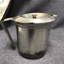 Rare Vintage MealPack Corp Stainless Steel Pitcher with LID Double Wall - £14.64 GBP