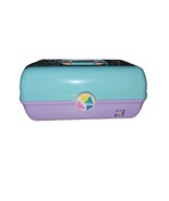 Caboodles On-The-Go Girl Sea Foam over Lavender  2-Tier Case Model 5626 - £17.08 GBP