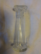GREEK COLUMN ouzo bottle/decanter EMPTY glass "E" mark IONIC DESIGN - $7.00