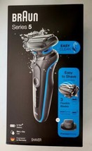 Braun Series 5 5018s Wet & Dry Electric Shaver - Blue 5018 S Black NEW - $39.59