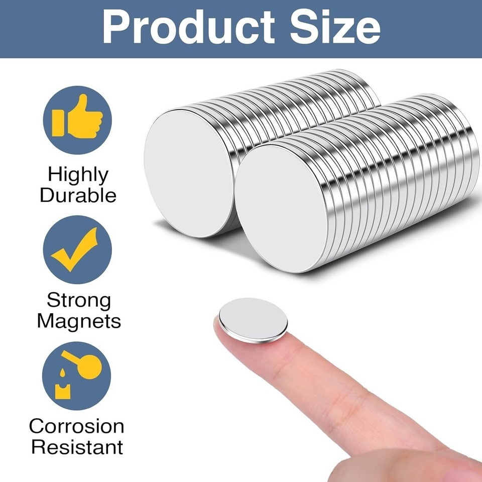 100 Count Small Strong Neodymium Magnets - Ideal for Home & Office Applications Item image 4