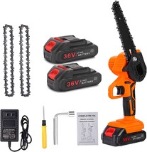 Mini Chainsaw Cordless Power Chain Saws, Electric Chainsaw Cordless 36V, 6 Inch - £58.69 GBP