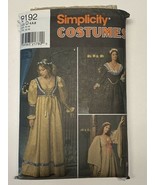 Simplicity 8192 Costumes Medieval Renaissance Dress 4-8 Vtg 1998 Sewing ... - $11.75