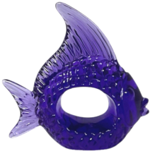 Vintage Lucite Acrylic Angel Fish Napkin Ring Nautical Fish Napkin Holde... - $5.99