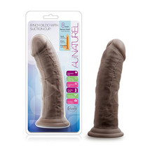 Blush Au Naturel 8 in. Posable Dual Density Dildo with Suction Cup Brown - £35.34 GBP