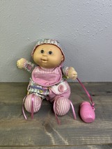1992 Hasbro Cabbage Patch Kids Toddler LOVE N CARE BABY Doll w/ Bottle Pink Vtg - $23.75