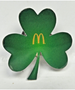 Mcdonalds Clover St Patricks Day Green Lapel Pin Collectible - $90.80 MXN