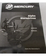 2020 Mercury Alpha Sterndrives Alpha One Gen II Service Manual P/N 90-8M01640... - $120.89