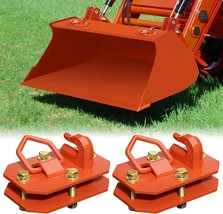 2 Pack 3/8&quot; Tractor Bucket Hooks with D Ring - Max 15,000 lbs Grade 70 F... - £67.22 GBP