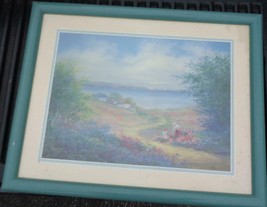 Beautifully Framed Nora De Bolt Artwork Print – Gorgeous Pastels –Matching Frame - £83.06 GBP