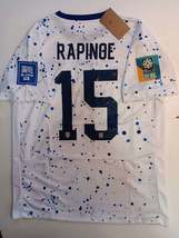 Megan Rapinoe USA USWNT 2023 World Cup 4 Star White Home Mens Soccer Jersey - £71.85 GBP