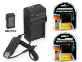 2X LP-E6N Batteries + Charger For Canon Eos 90D, Eos 80D, Eos 6D Mark Ii, XC10, - $50.39