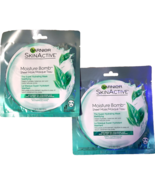 LOT OF 2 Garnier SkinActive Moisture Bomb Super Hydrating Sheet Mask Mat... - $192.54 MXN