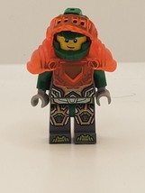 LEGO - Minifigures - Nexo Knights - Aaron - Trans Neon Orange Armor nex1... - £4.20 GBP