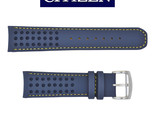 Citizen BJ7007-02L ECO-DRIVE Blue watch band 22mm STRAP yellow stitches - $78.95