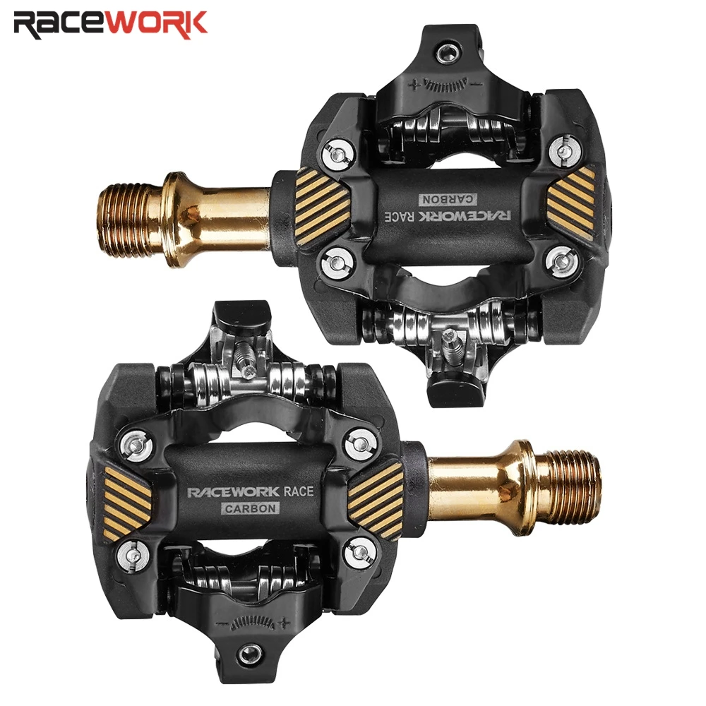 RACEWORK Mtb Pedals Mountain Bike Automatic Pedalen Clip Bicycle Paddle Spd Clea - £149.08 GBP