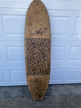 Vintage Wooden surfboard early 60s 6 feet X 18” - £789.54 GBP