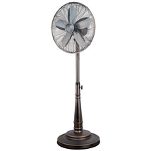 Optimus 16 Inch Retro Oscillating Stand Fan with Oil Rubbed Bronze Finish - $152.10