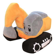 New 26/38cm Creative Excavator Plush Toys Stuffed Soft Machine Plush Pillow Kawa - £9.56 GBP+