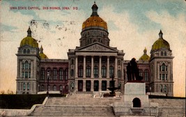 Postcard Super Sale -IOWA State CAPITOL-DES Moines Iowa 1911 BK44 - £1.55 GBP