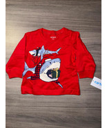 MSRP $18 Carter&#39;s Christmas Shark T-Shirt Red Size 3M NWOT - $17.60 CAD