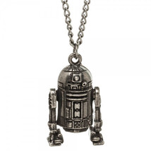 Star Wars R2-D2 Molded 3-D Metal Enamel Necklace Licensed, NEW UNUSED - £13.77 GBP