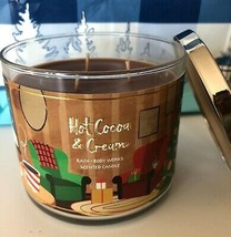 Hot Cocoa &amp; Cream 3 Wick Candle 14.5 oz Bath &amp; Body Works - $29.99