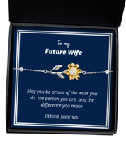 To my Future Wife, May you be proud - Sunflower Bracelet. Model 64039  - £32.01 GBP