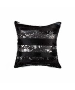 18&quot; X 18&quot; X 5&quot; Black And Silver  Pillow - $184.36 CAD