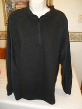 Women&#39;s Made For Life 1/4 Zip Fleece Pullover Jacket Black SZ 1X NEW - £16.11 GBP