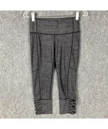 Athleta Capris Women&#39;s XS Leggings Pull On Gray Nylon Blend Extra Small - $26.51 CAD