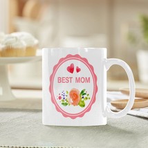 Ceramic Mug – 11 oz White Coffee Mug – Mother&#39;s Day Gift - Best Mom - £10.93 GBP