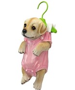 Labrador Puppy Dog Hanger Figurine Home Garden Decor Statue Realistic Ad... - $26.68