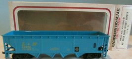 VINTAGE HO SCALE TRAINS MODEL BACHMANN L&amp;N OPEN QUAD HOPPER BLUE  CAR W/BOX - $17.82