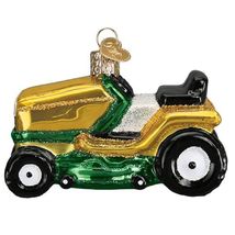 Riding Lawn Mower Glass Ornament New - £41.55 GBP