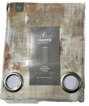 JC Penny Home Corina Grommet Panel 50x84in Machine Wash Dusty Copper Multi - £24.37 GBP