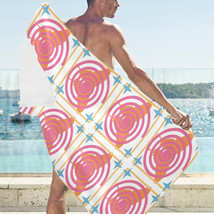 Peach Whirly Twirls Beach Towel - 30&quot;x 60&quot; (Made in USA) - £30.34 GBP