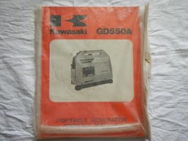Kawasaki Portable Generator GD550A GD550 GD 550 Owner&#39;s Manual - £27.21 GBP