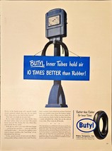 Butyl Inner Tubes Hold Air 10 TIMES BETTER than Rubber 1948 Vintage Prin... - $7.56