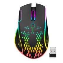 Wireless Gaming Mouse, C30 Silent Click Wireless Rechargeable Gaming Mou... - £28.20 GBP