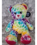 Build A Bear (BAB)Lisa Frank Leopard Print Bear Rainbow Plush Stuffed  17&quot; - $9.75