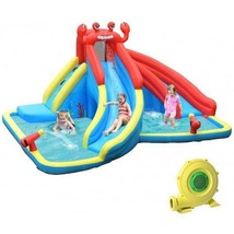 Inflatable Water Slide Bounce House with Water Cannon and 950W Blower - ... - £440.31 GBP