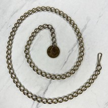 Gold Tone George Washington Coin Chain Link Belt Size Small S - £12.50 GBP