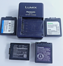 Genuine Lumix Panasonic DE-993B Battery Charger with 4 Batteries, Works ... - £15.57 GBP