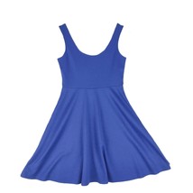 JUDITH MARCH Women&#39;s S Blue Sleeveless Tank Skater Dress, Made in USA Fi... - $19.35